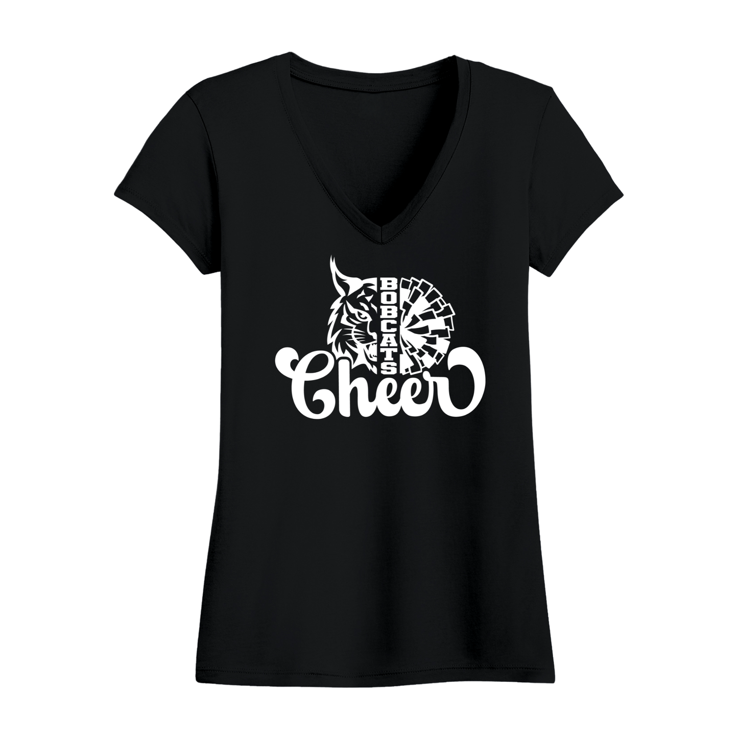 Bobcats Cheer Women's V-Neck T-Shirt