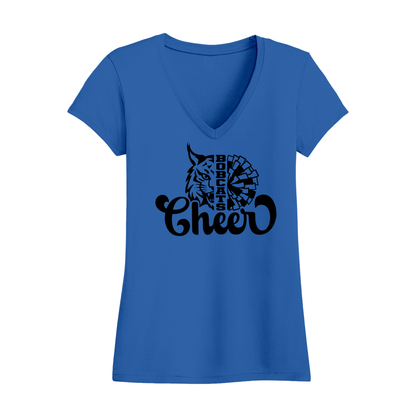 Bobcats Cheer Women's V-Neck T-Shirt