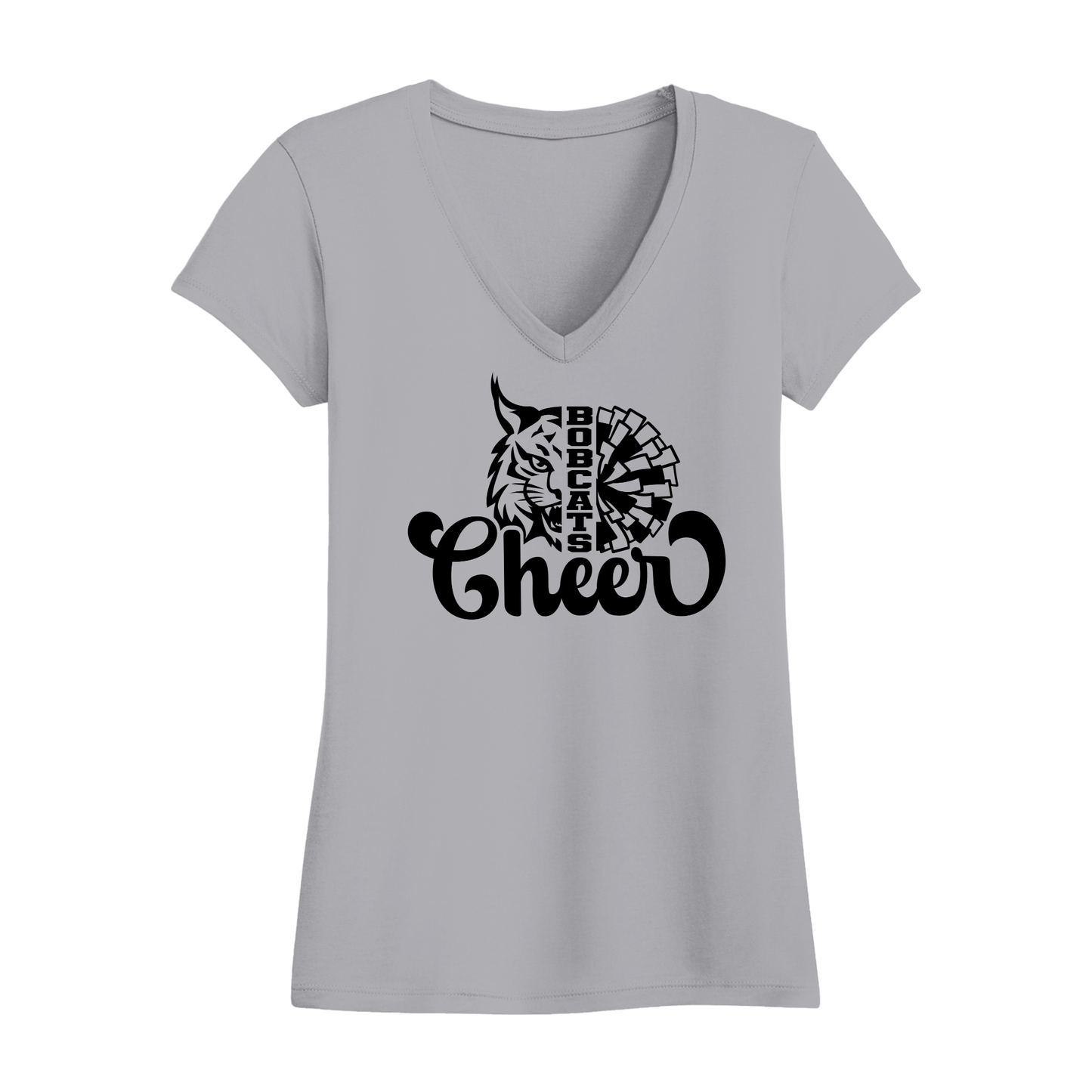 Bobcats Cheer Women's V-Neck T-Shirt