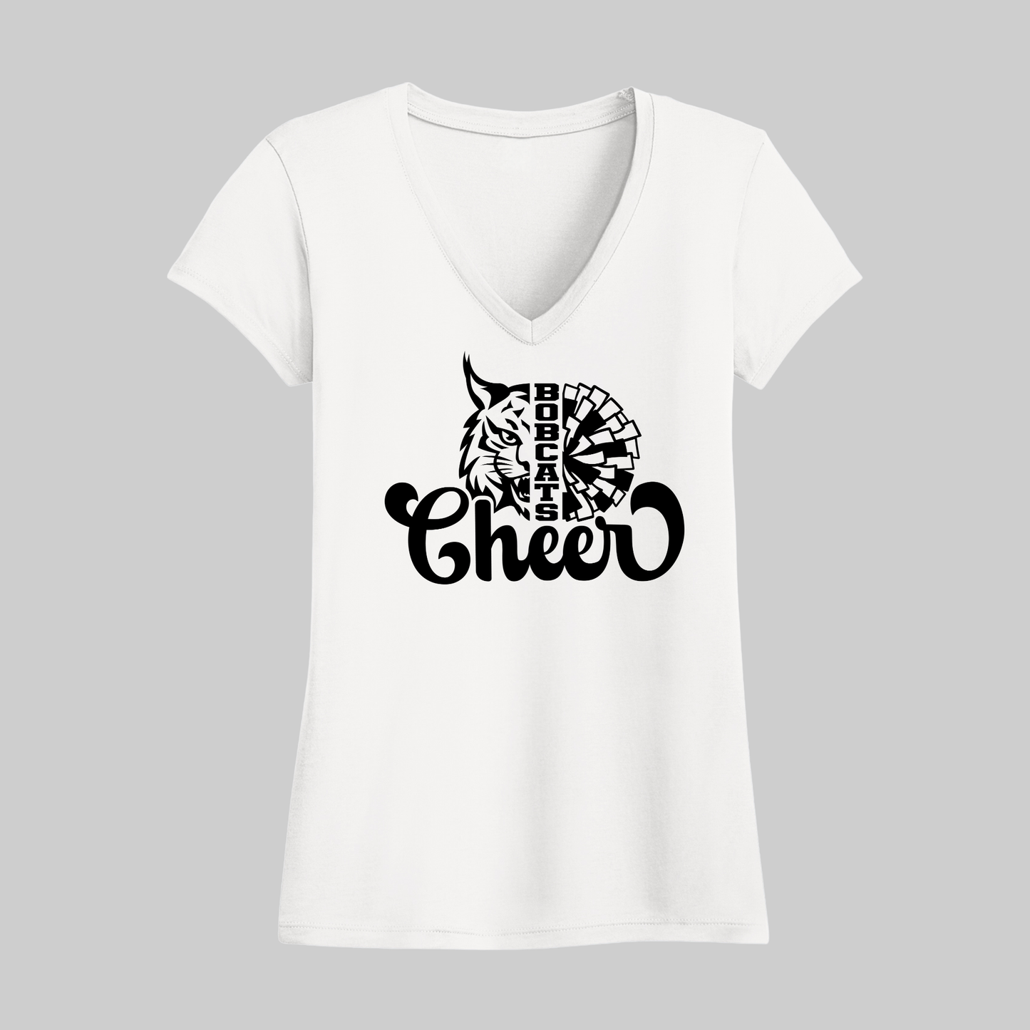 Bobcats Cheer Women's V-Neck T-Shirt