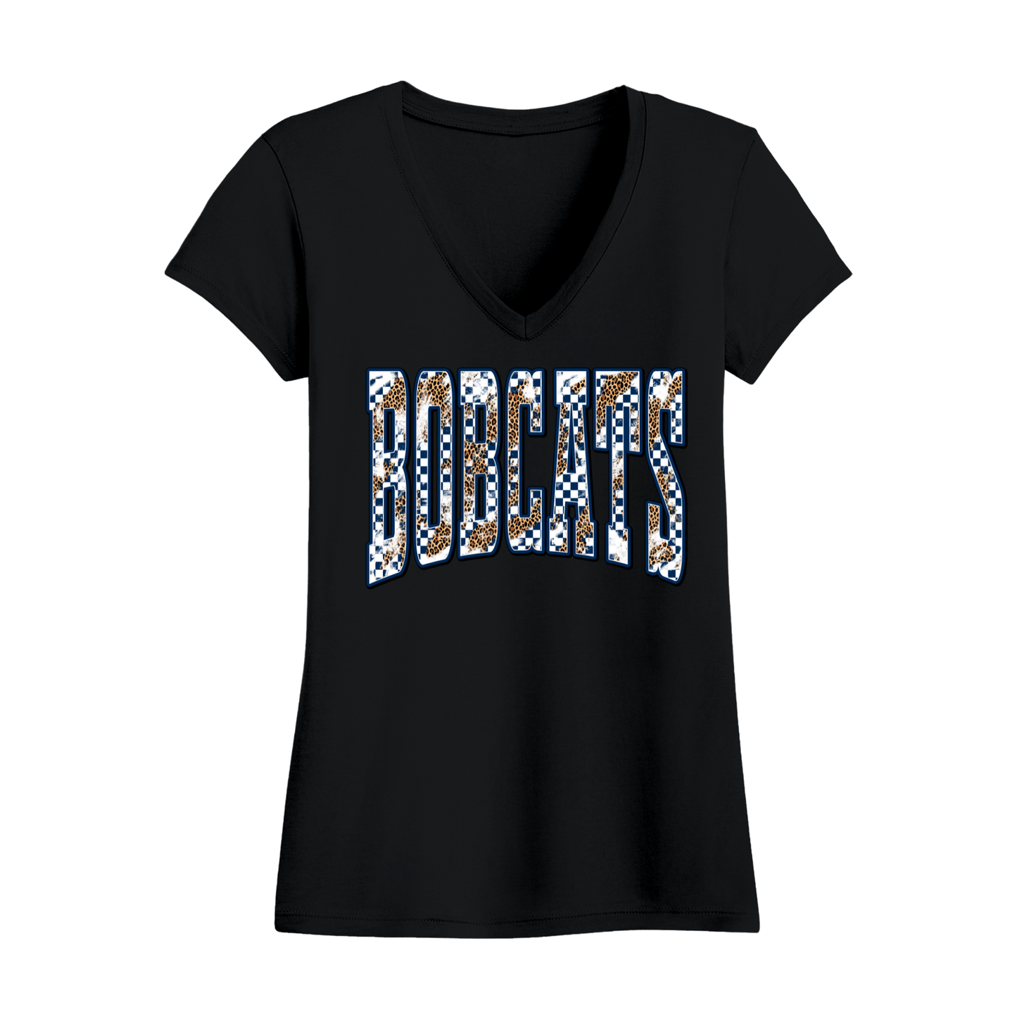 Bobcats Women's V-Neck T-Shirt