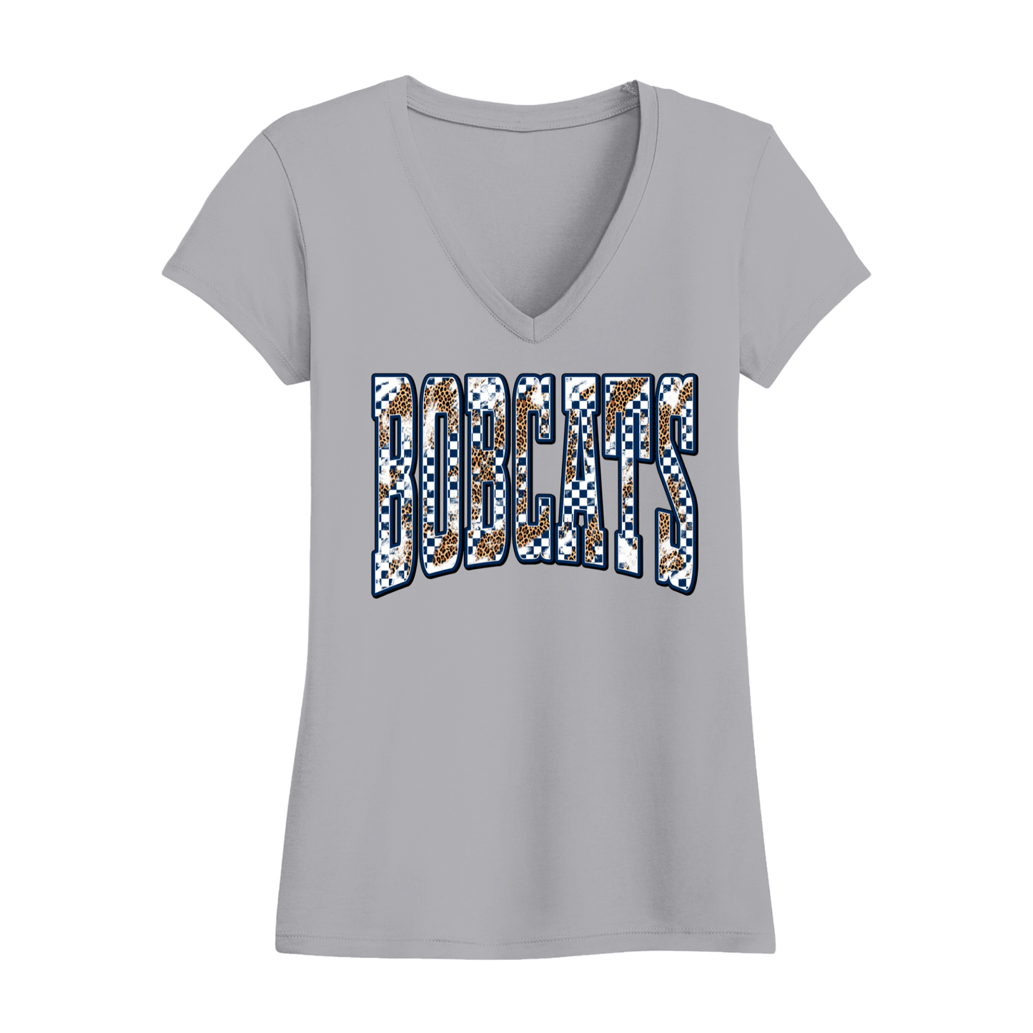 Bobcats Women's V-Neck T-Shirt