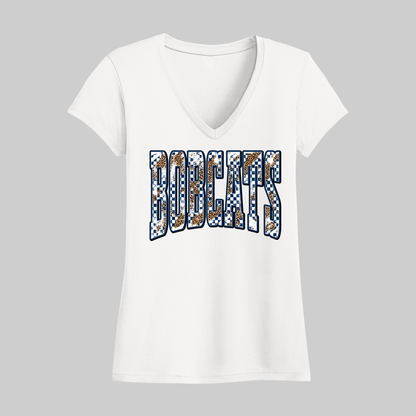 Bobcats Women's V-Neck T-Shirt