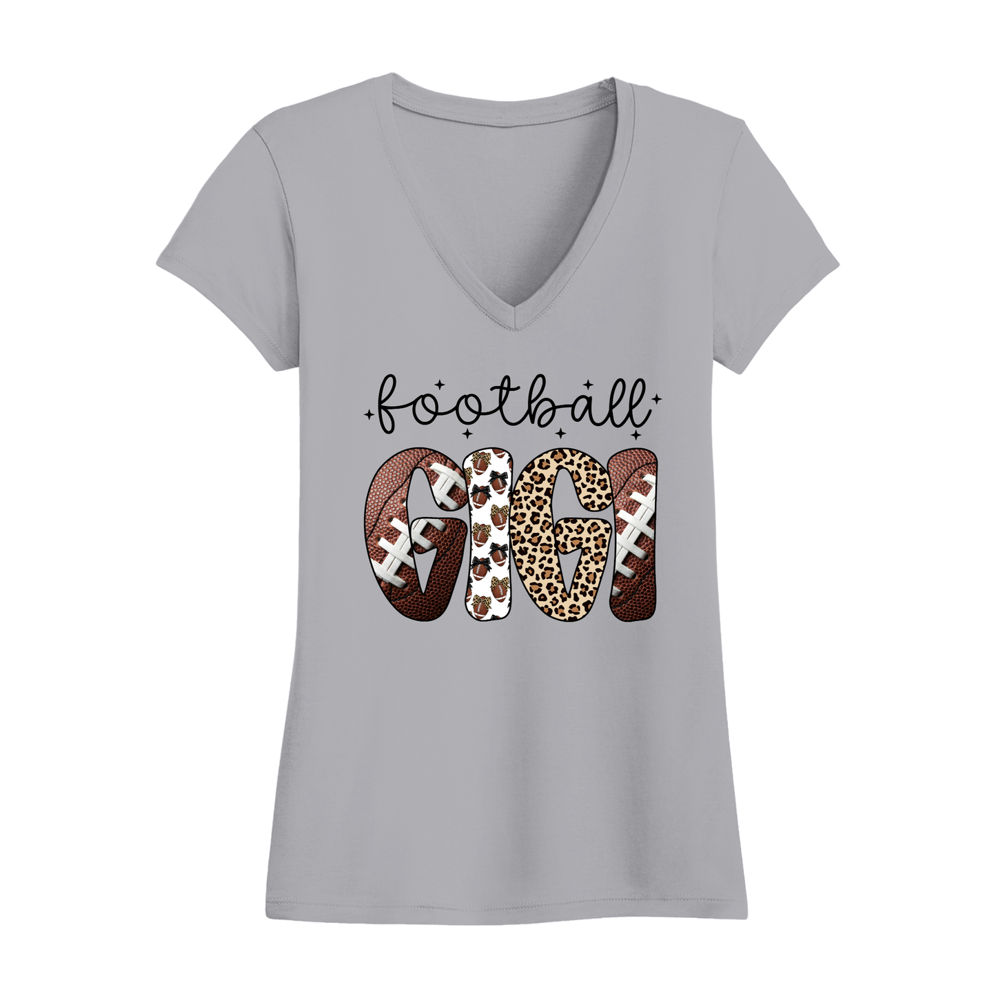 Football Gigi Women's V-Neck T-Shirt