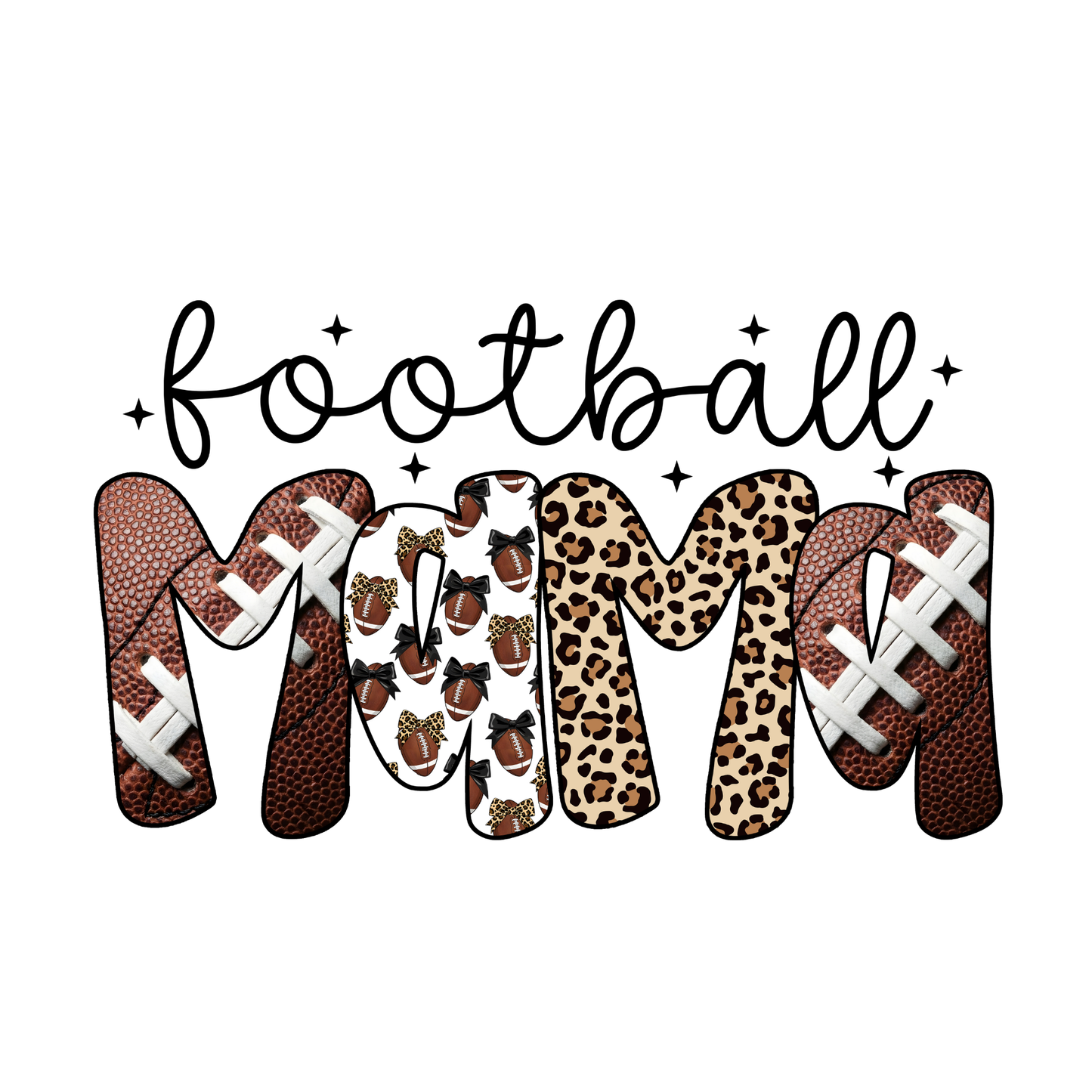 Football Mama V-Neck T-Shirt