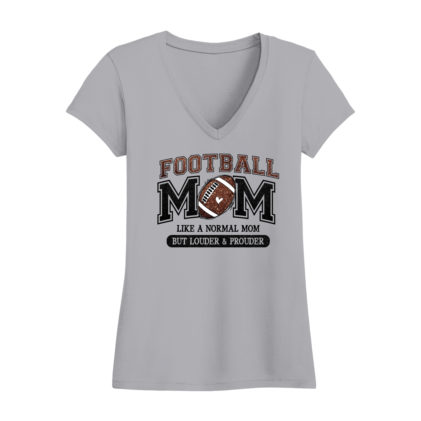 Football Mom Women's V-Neck T-Shirt