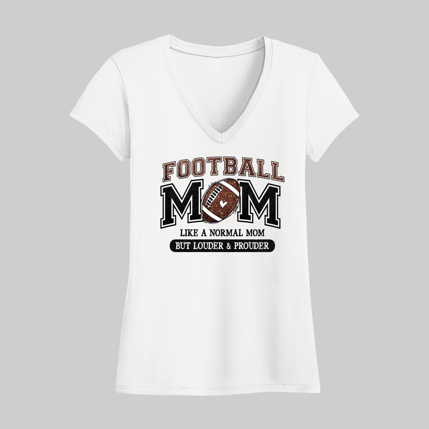 Football Mom Women's V-Neck T-Shirt