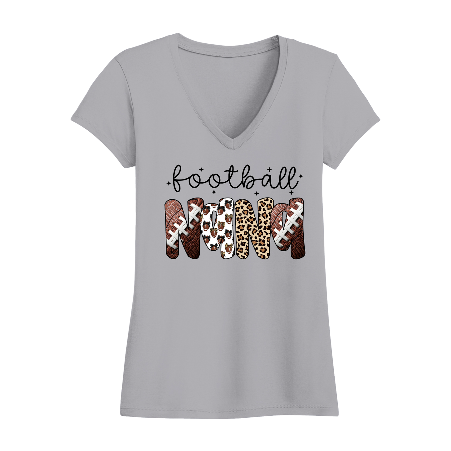 Football Nana Women's V-Neck T-Shirt
