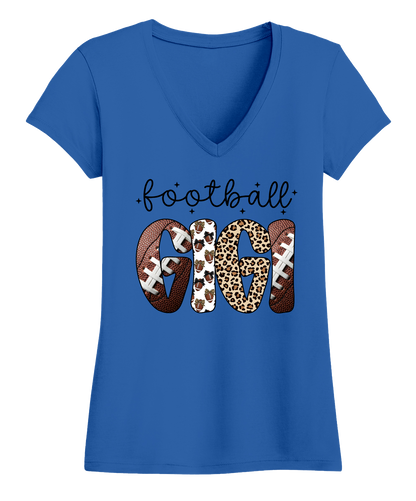 Football Gigi Women's V-Neck T-Shirt