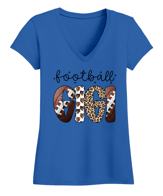 Football Gigi Women's V-Neck T-Shirt