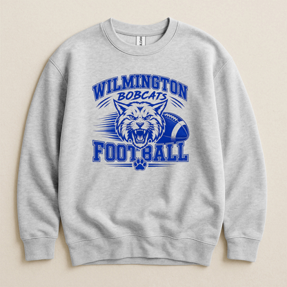 Wilmington Bobcats Football Crewneck Sweatshirt
