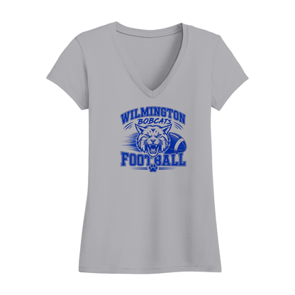Wilmington Bobcats Womens V-Neck T-Shirt