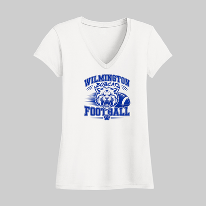 Wilmington Bobcats Womens V-Neck T-Shirt