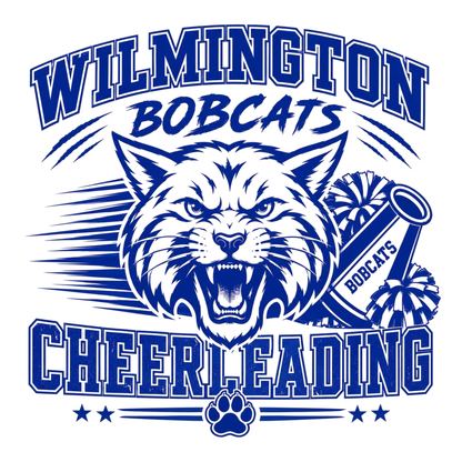 Wilmington Bobcats Cheerleading Women's V-Neck T-Shirt