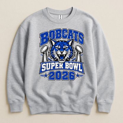 Wilmington Bobcats Super Bowl Crewneck Sweatshirts