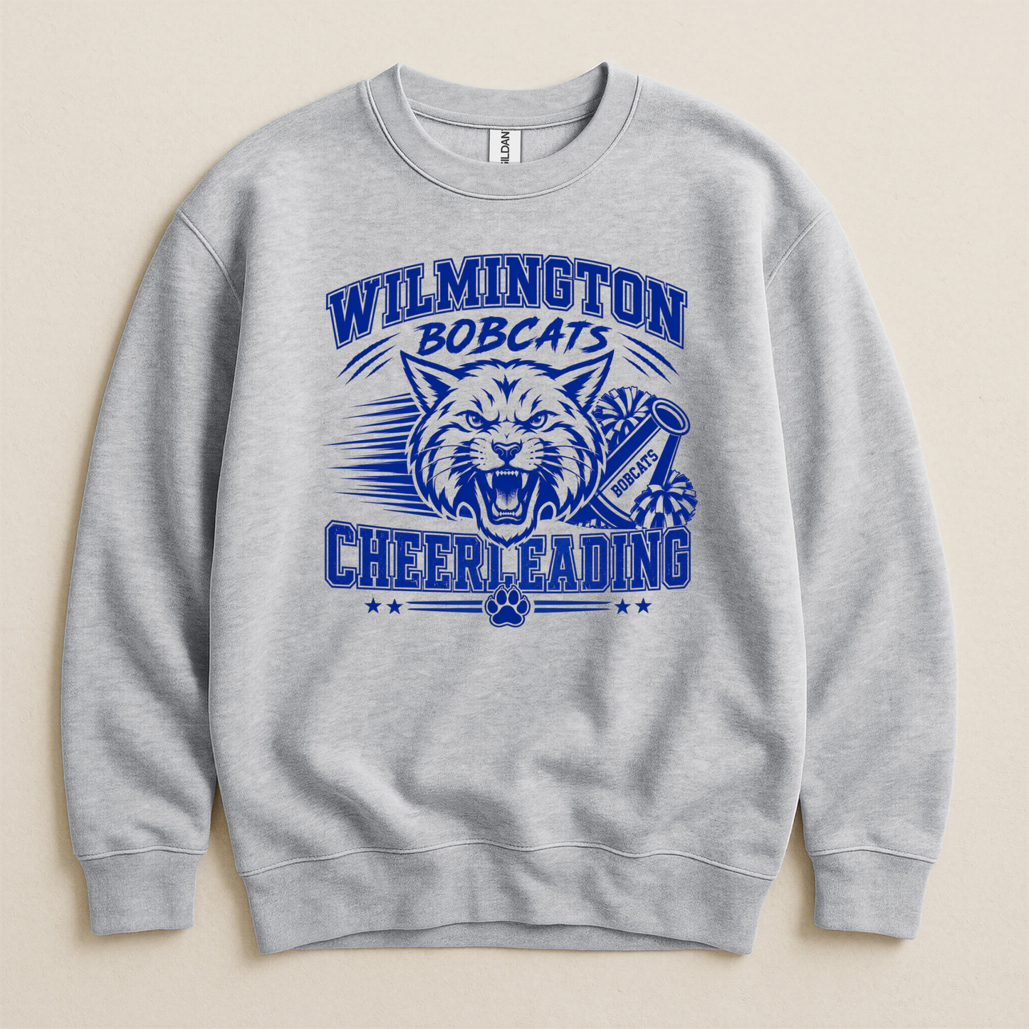 Wilmington Bobcats Cheerleading Crewneck Sweatshirt