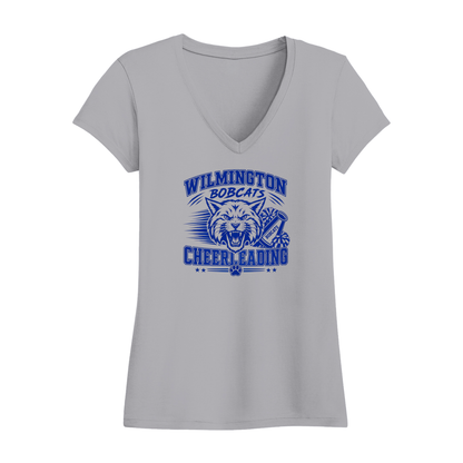 Wilmington Bobcats Cheerleading Women's V-Neck T-Shirt
