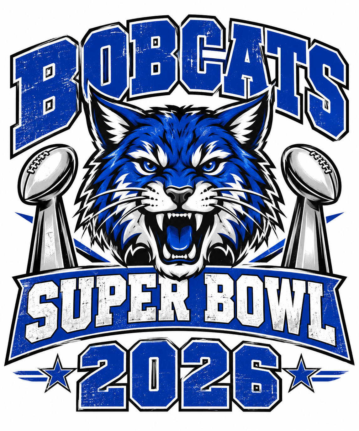 Wilmington Bobcats Super Bowl Crewneck Sweatshirts