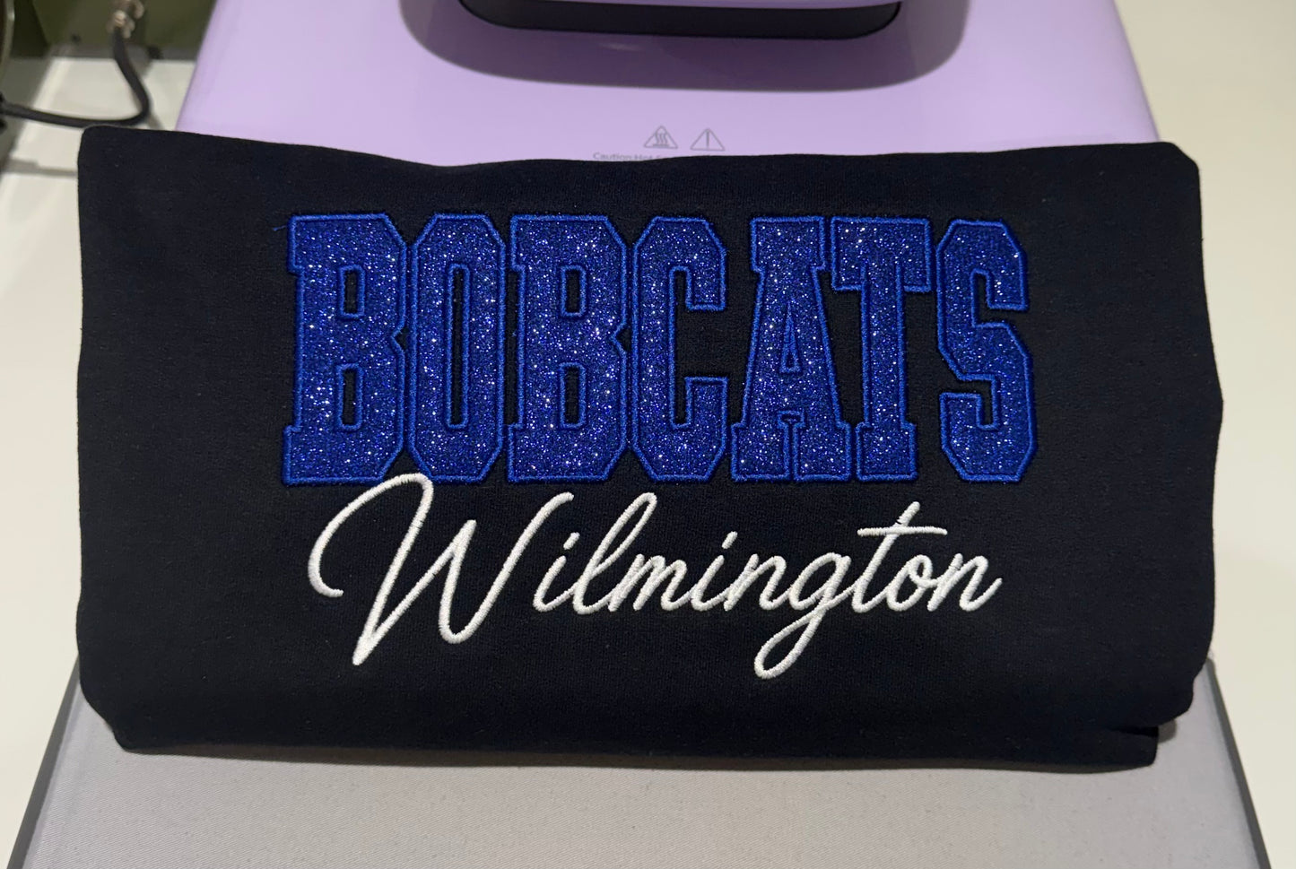 Wilmington Bobcats Embroidered Crewneck Sweatshirt