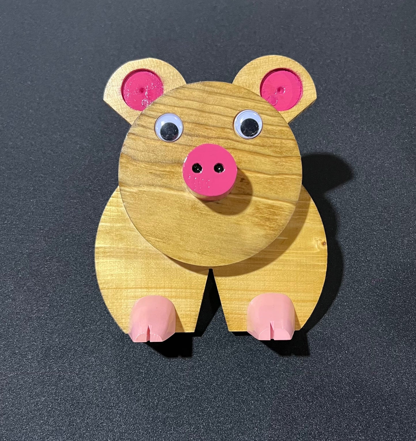 Wooden Pig Decor