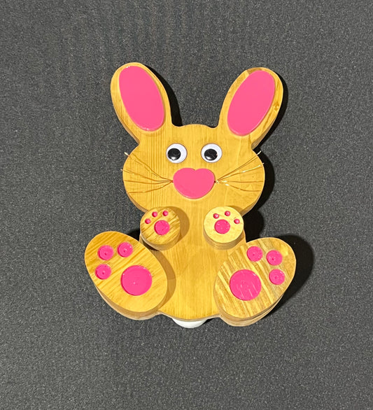 Wooden Bunny Decor