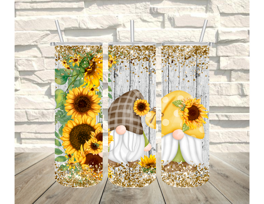 Sunflower Gnome Tumbler